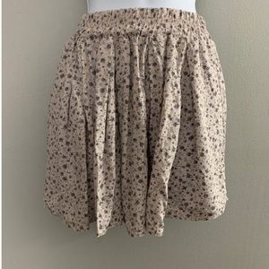 Brandy Melville Floral Skirt